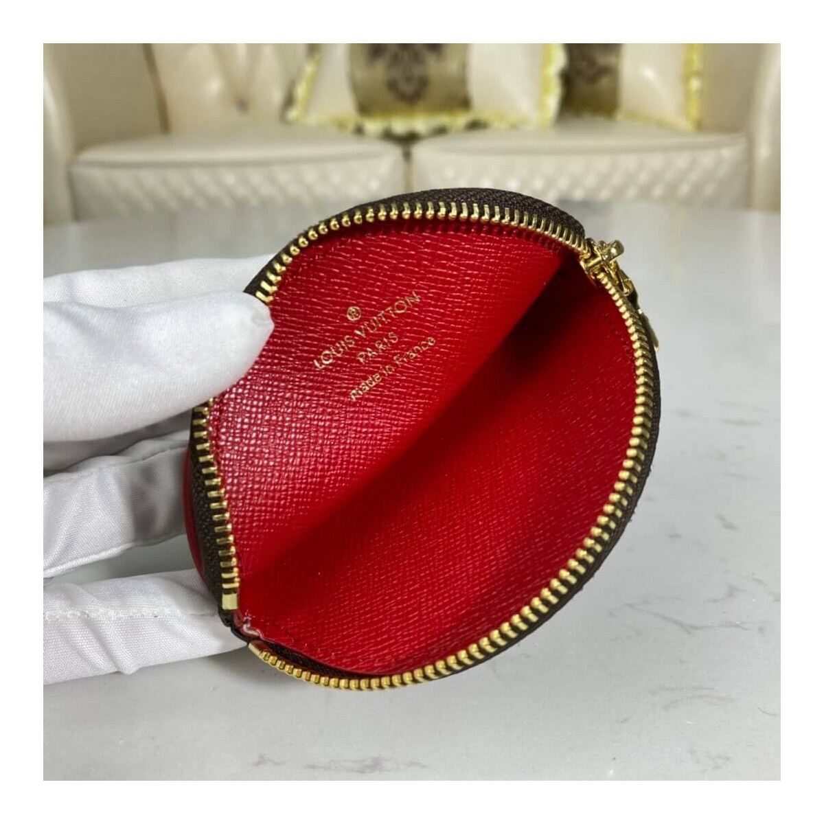 Louis Vuitton Christmas Animation 2020 Round Coin Purse M69749