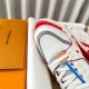 Louis Vuttion LV Trainer Sneaker Red 1ABFBA