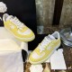 Chanel Fabric Runners Trainers Sneakers G37488 Yellow White