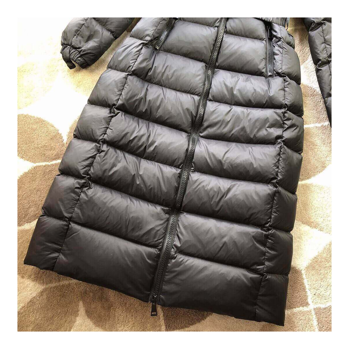 Moncler Hudson Long Puffer Coat w/ Fur Hood F209