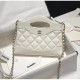 Chanel 31 Mini Shopping Bag Chain Clutch Shiny Lambskin AS3656