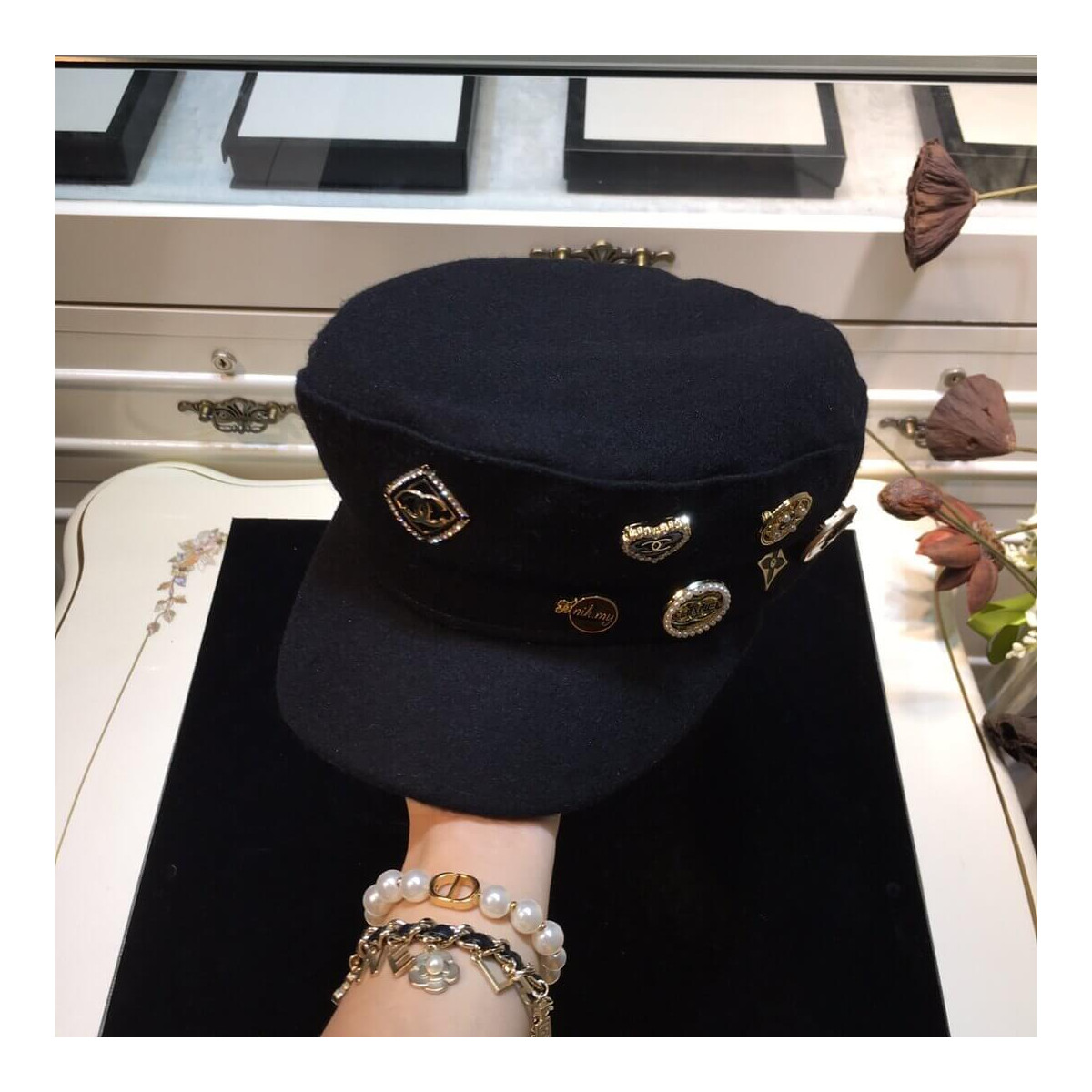 Chanel Badge Sailor Cap D013