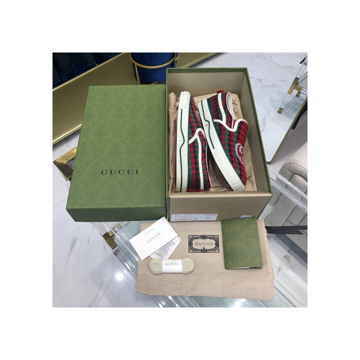 Gucci Tennis 1977 Interlocking G Slip-On Sneaker 645672