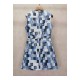 Louis Vuitton Denim Monogram Check Dress 1A62F0