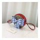 Gucci Children&#039;s Check Bow GG Messenger 478294 Red