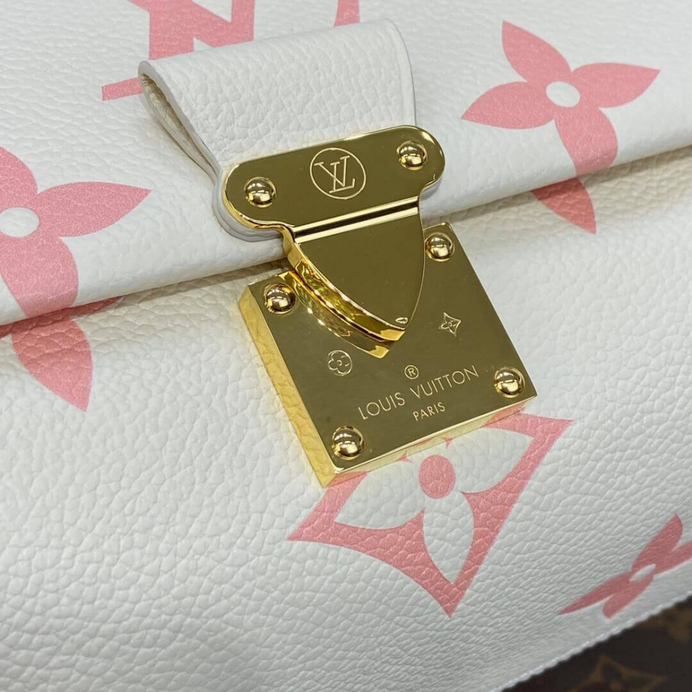 Louis Vuitton Monogram Empreinte Leather Favorite M46393 Creme/Pink