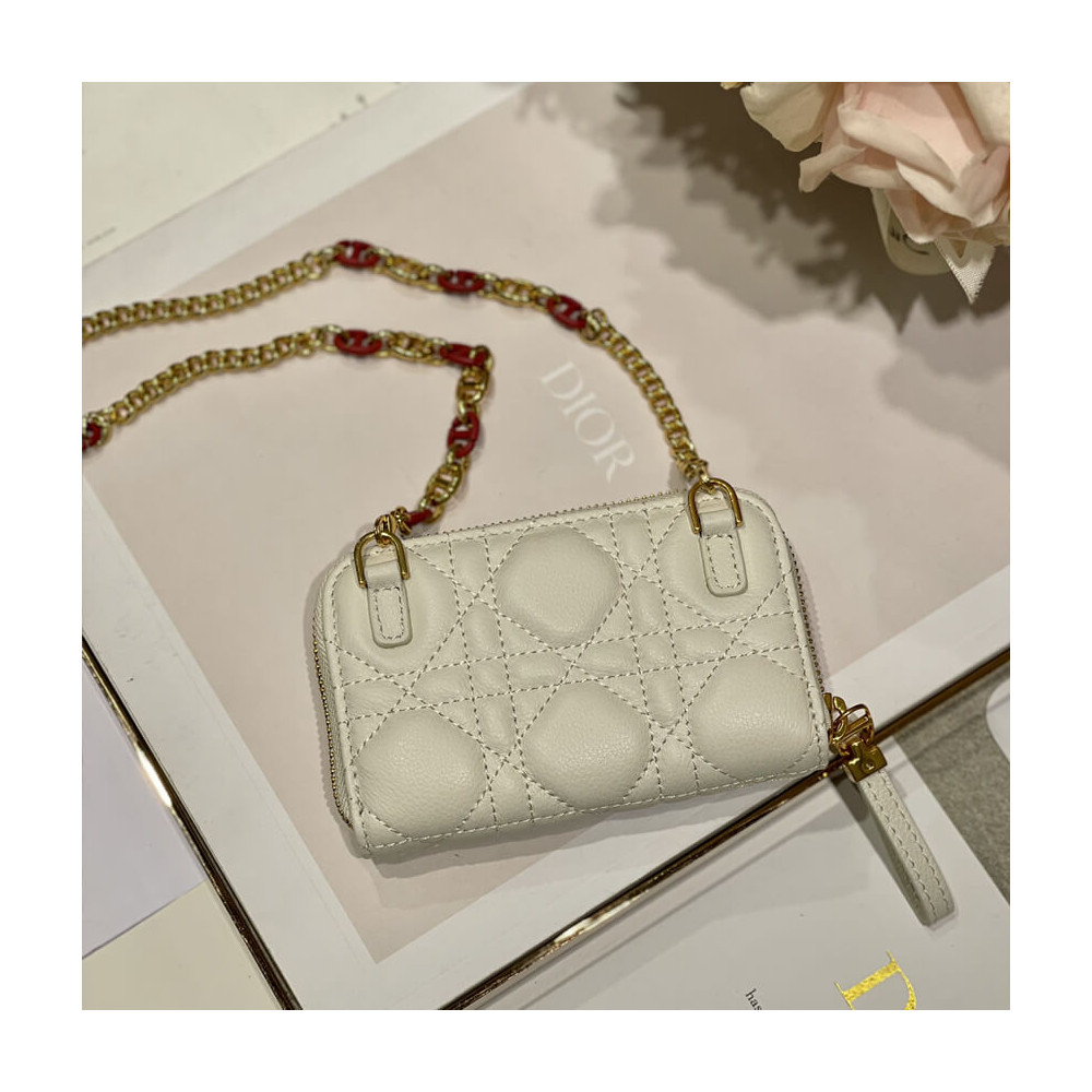 Christian Dior Mini Caro Zipped Pouch S5087