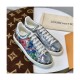 Louis Vuitton Metallic Silver Printed Frontrow Sneaker 1A5N7W