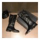 Chanel Calfskin CC Turn Lock High  Boots 37849