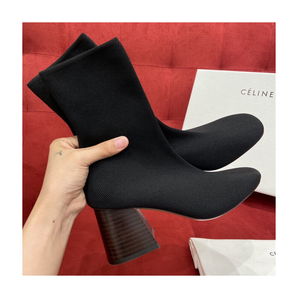 Celine 7cm Sock Ankle Boots 179425