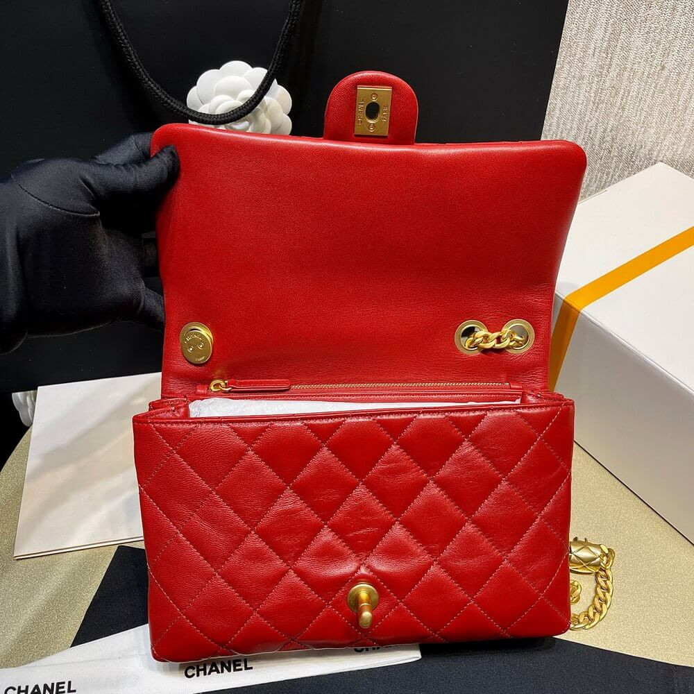 Chanel Lambskin Flap Bag AS3609