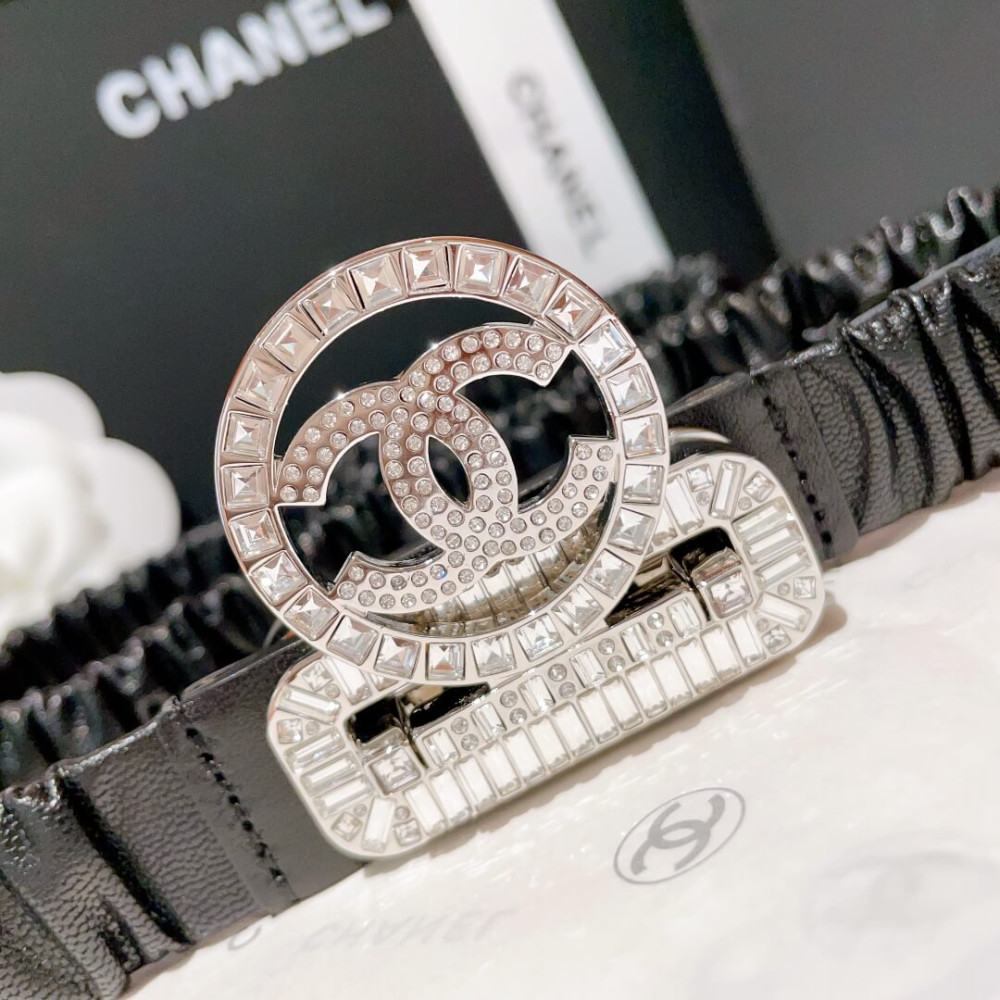 Chanel Elastic Waistbelt Black AA8931