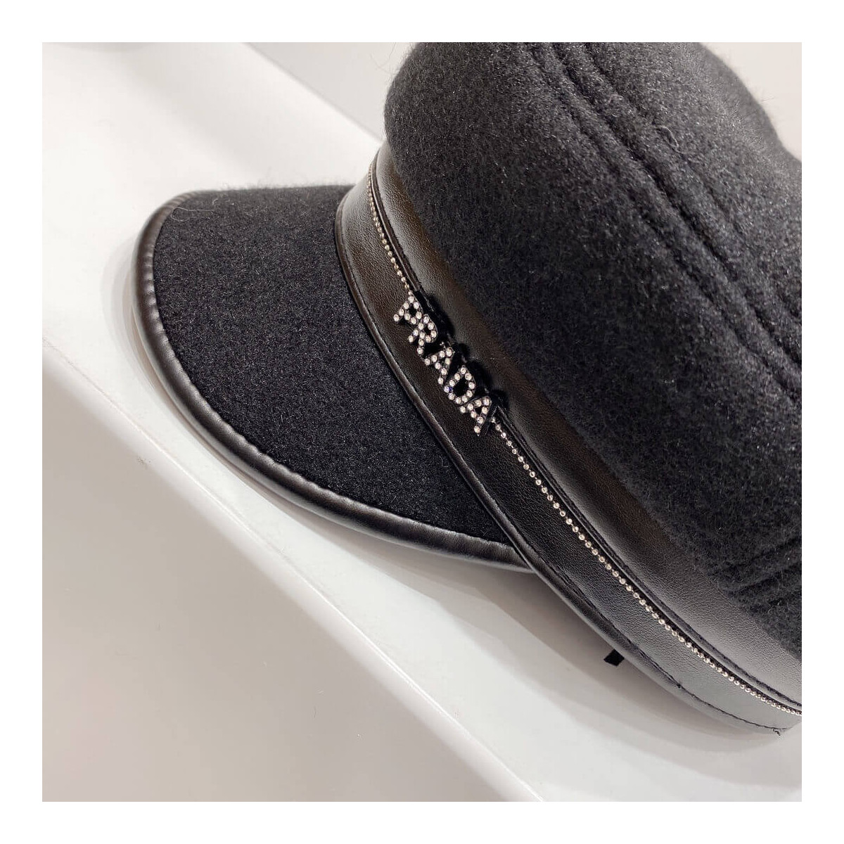 Prada Sailor Cap In Wool Cloth 2HC140