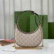 Gucci Half-Moon-Shaped Mini Bag with Interlocking G 726843 Oatmeal