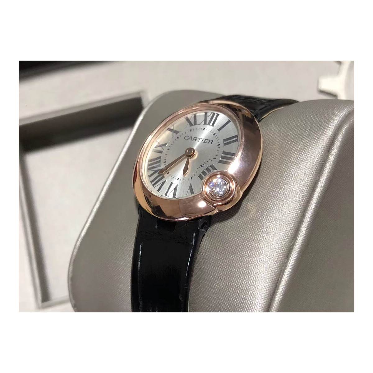 Cartier Ballon Blanc De Rose Gold Quartz Watch WGBL0002