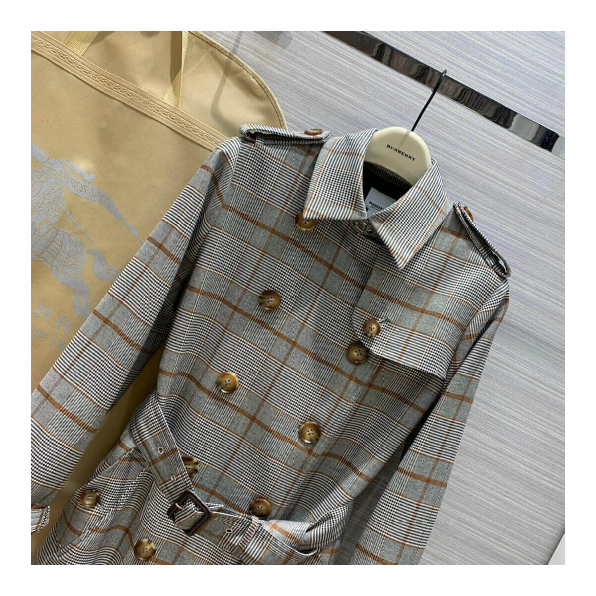 Burberry Vintage Check Burberry Trench Coat A957039