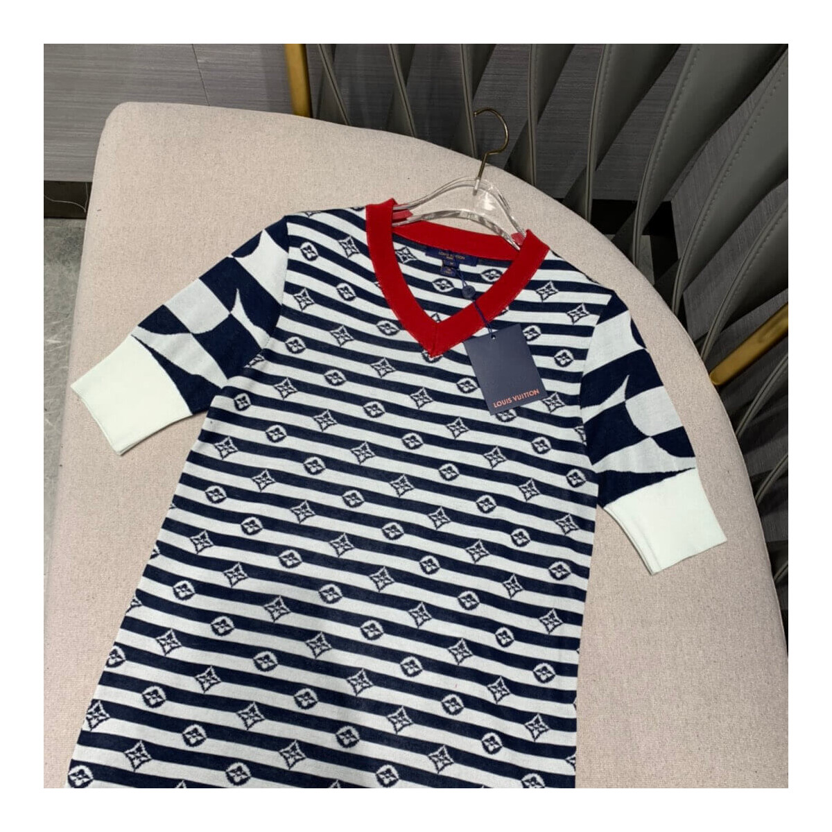 Louis Vuitton LV Escale Sailor Style Dress 1A7TH3