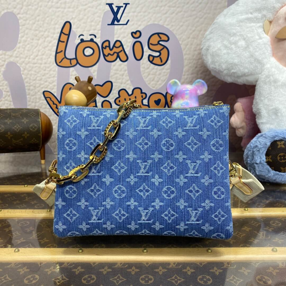 Louis Vuitton Monogram Denim Coussin PM M24564