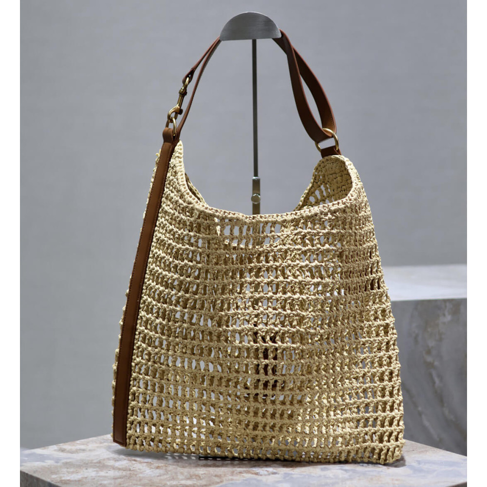 Saint Laurent Oxalis Bag in Raffia Macrame 781289