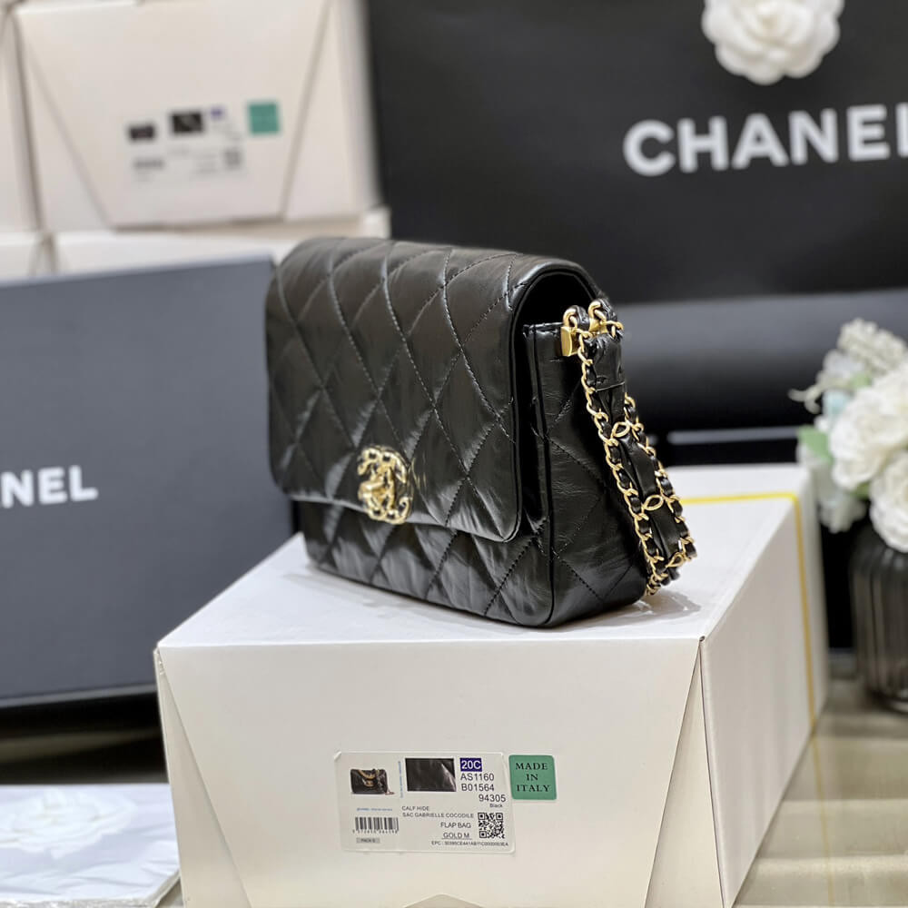 Chanel Lambskin Flap Bag AS4423 Black