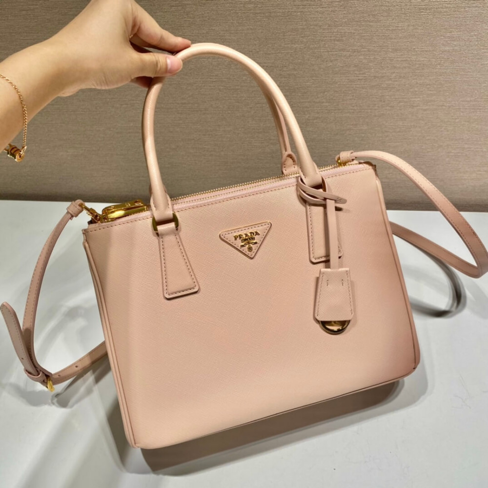 Prada Galleria Nude Medium Saffiano Leather Bag 1BA863