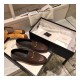 Gucci Leather Horsebit Loafer 414998 Coffee