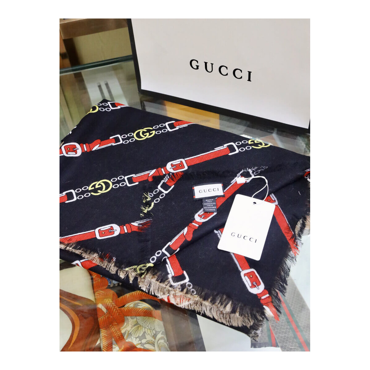 Gucci GG Jacquard Shawl 637220