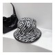 Prada Wool Bucket Hat In Zebra Print 2HC138