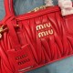 Miu Miu Arcadie Matelasse Nappa Leather Bag 5BB148 Red