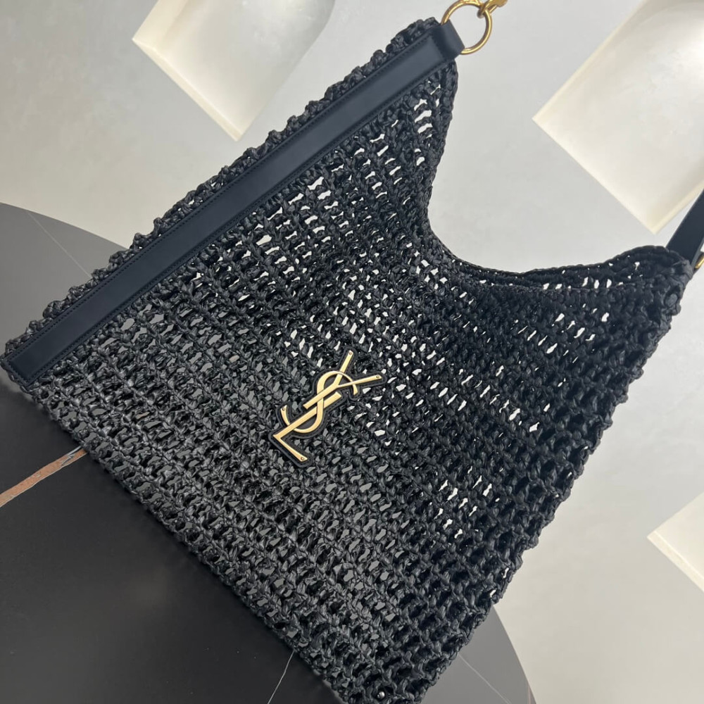 Saint Laurent Oxalis Bag in Raffia Macrame 781289