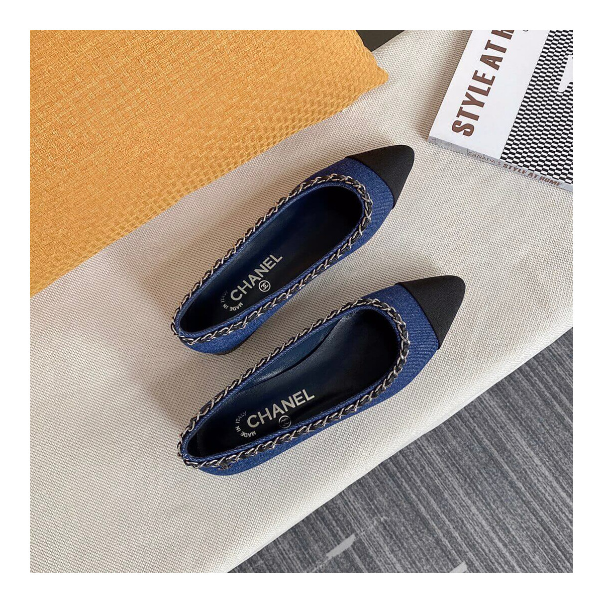 Chanel Denim Ballerinas G35389