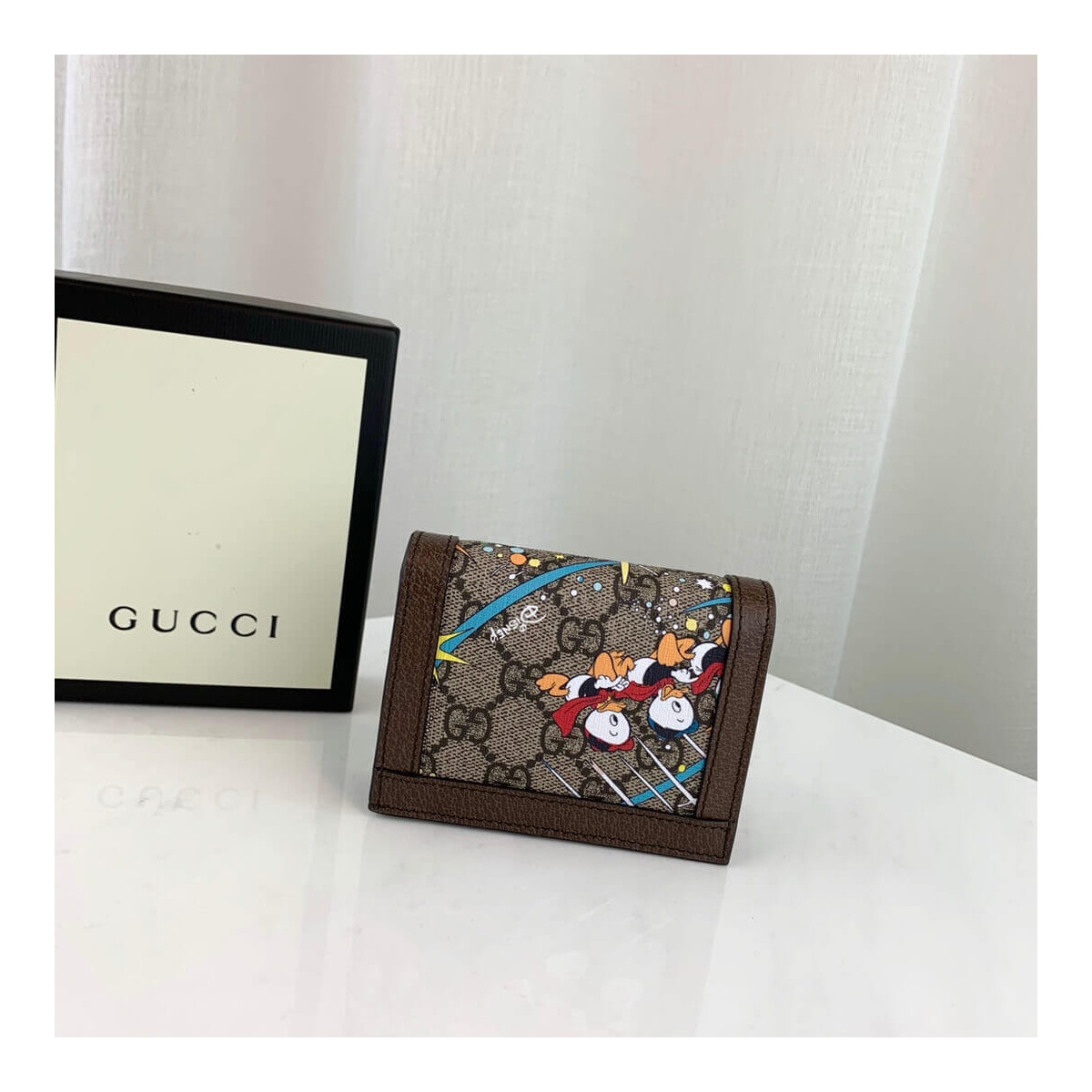 Disney x Gucci Donald Duck Card Case Wallet 648121