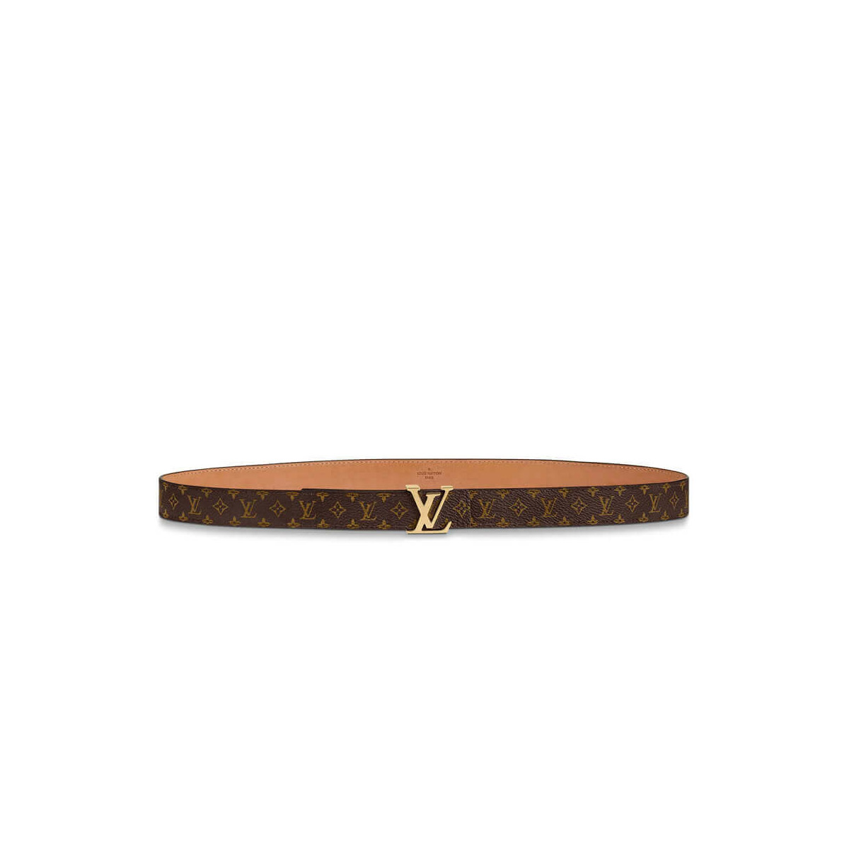 Louis Vuitton 25mm Mini Monogram Canvas LV Initials Belt M9781W