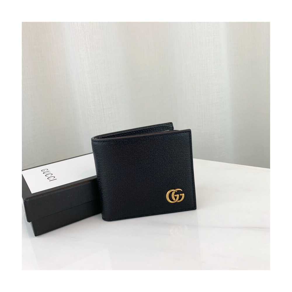 Gucci GG Marmont Metal-Free Tanned Leather Bi-Fold Wallet 428726