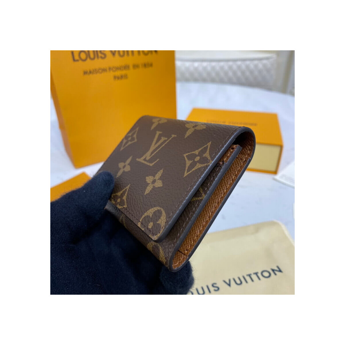 Louis Vuitton Monogram Envelope Business Card Holder M63801