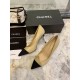 Chanel Lambskin &amp; Grosgrain 8.5cm Heel Pumps G35536