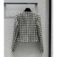 Chanel Collarless Open-Front Tweed Jacket A858657