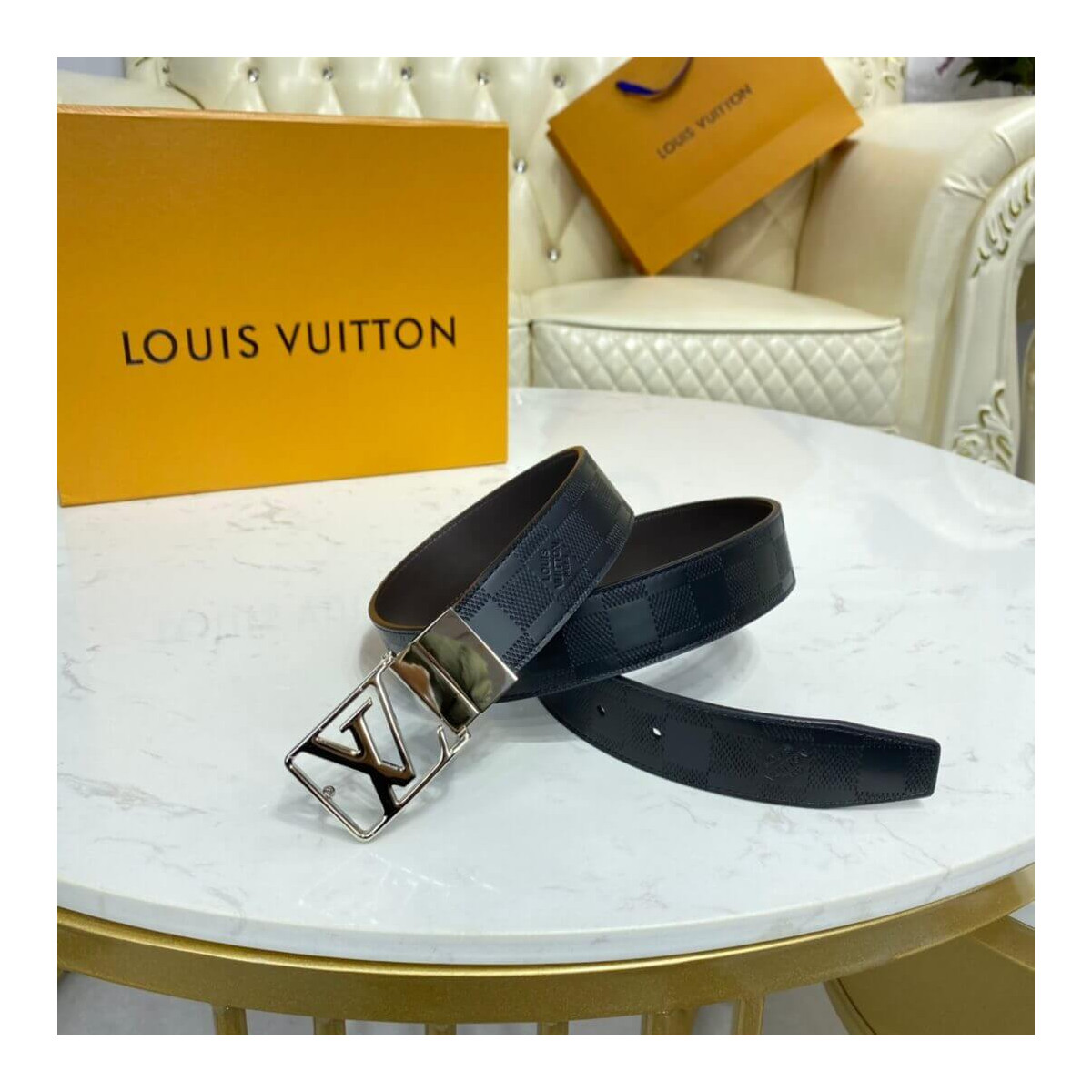 Louis Vuitton Damier Infini 35mm Belt M0029V