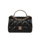 Chanel Mini Flap Bag With Metal Top Handle AS2431