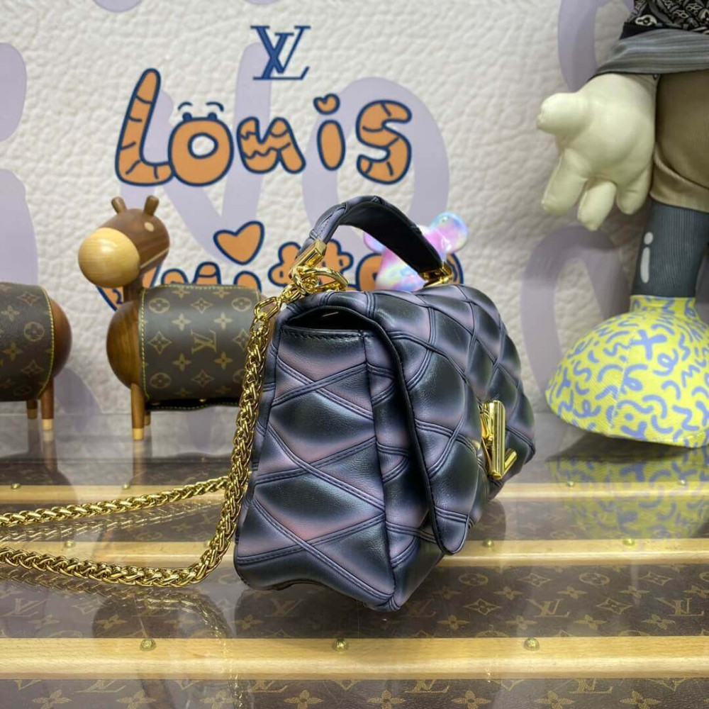 Louis Vuitton GO-14 MM Bag M23569 Black/Pink