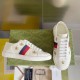 Gucci Ace Bees &amp; Stars Embroidered Sneaker White Leather 386750