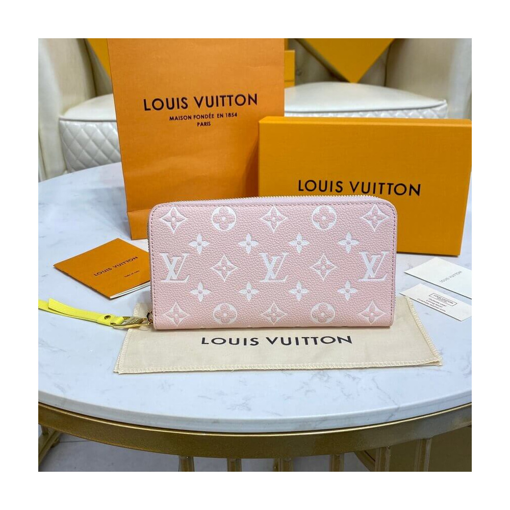 Louis Vuitton Monogram Empreinte Leather Zippy Wallet M81279 M81280