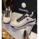 Chanel Suede Calfskin Mixed Fibers CC Sneakers G39070