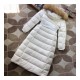 Moncler Hudson Long Puffer Coat w/ Fur Hood F209