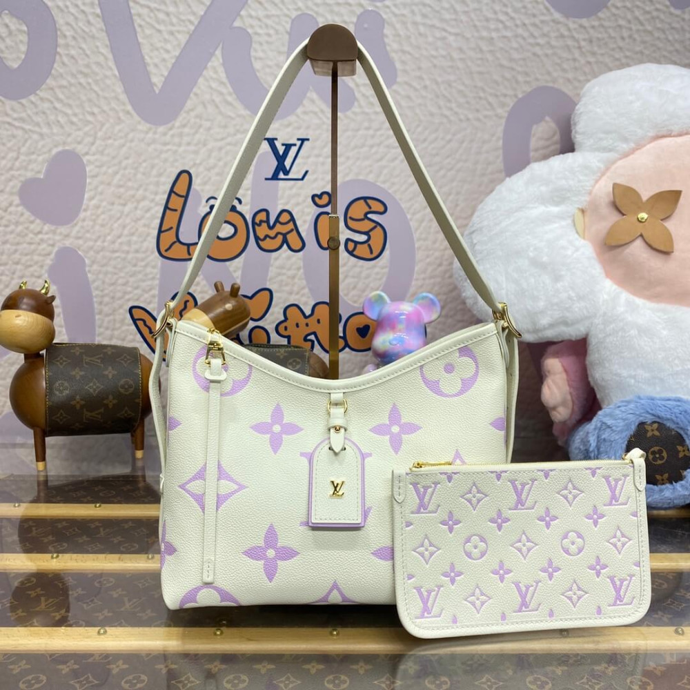 Louis Vuitton CarryAll PM M24141 Latte/Bubble Tea Purple