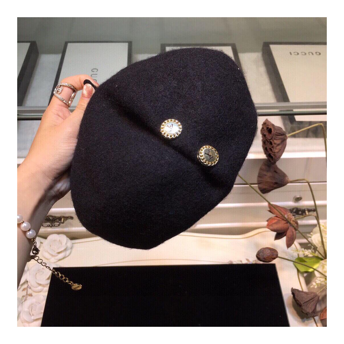 Louis Vuitton Wool Beret 1102