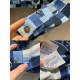 Louis Vuitton Denim Monogram Check Jacket 1A62FC