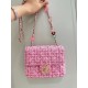 Chanel Mini Flap Bag in Pink Tweed AS3782