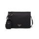 Prada Re-Nylon and Saffiano Leather Shoulder Bag 2VD039