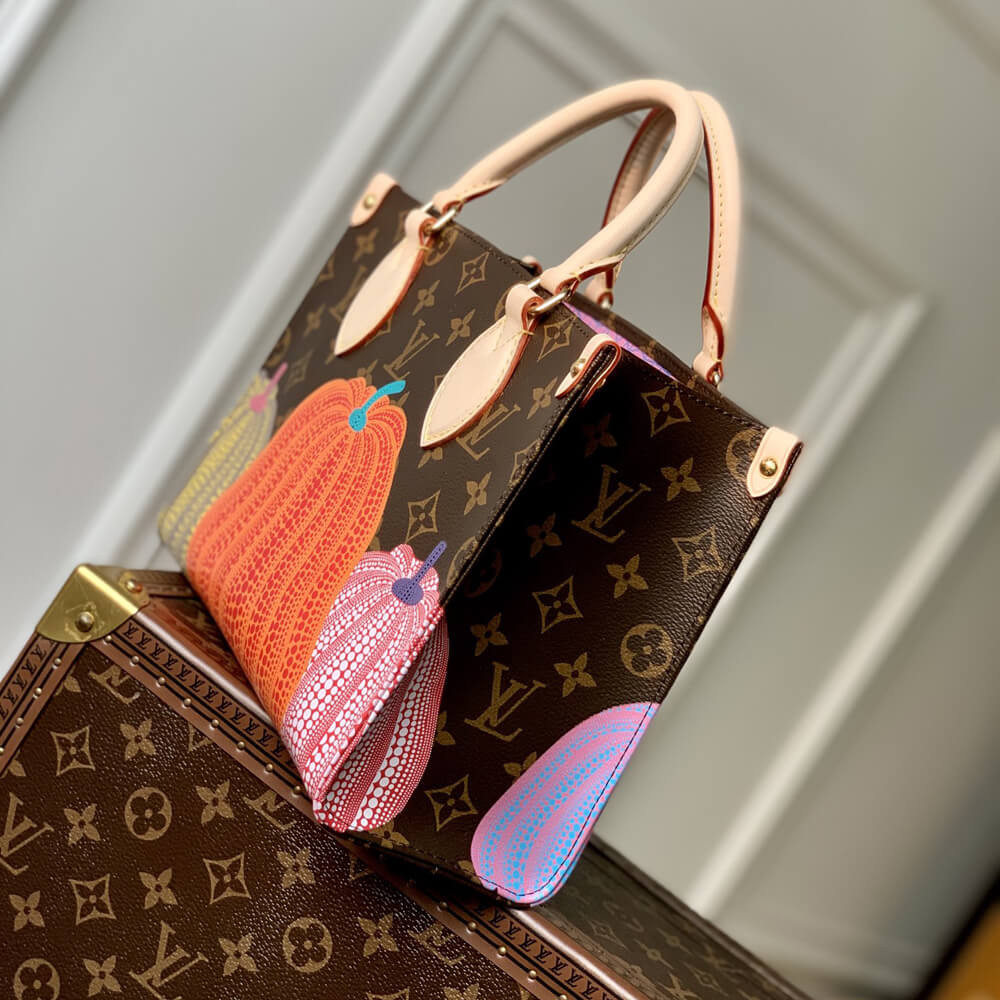 LV x YK OnTheGo PM with Pumpkin Print M46467